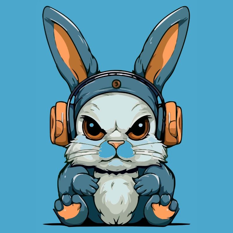 Grump the grumpy rabbit