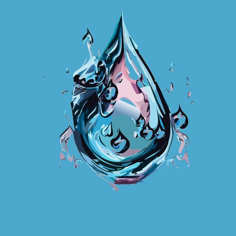 Chrome Water Drop