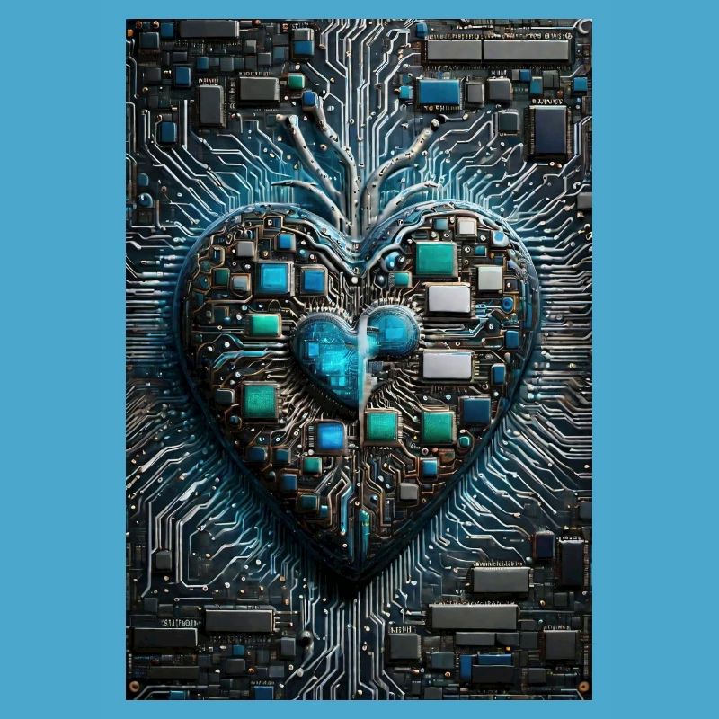 Das Herzstück der Valentinstags-CPU eines Computermanns