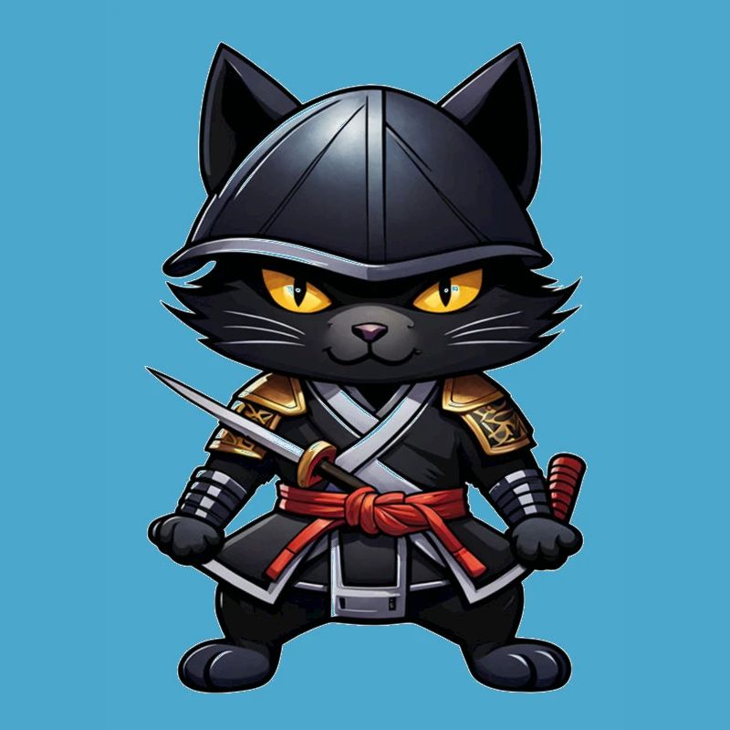 Ninja Katze - Samurai Kätzchen