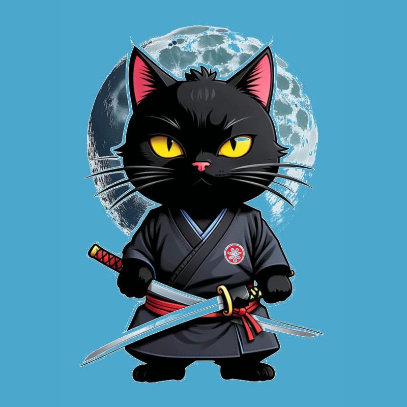Ninja Katze - Samurai Kätzchen