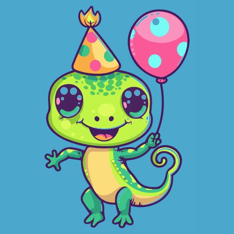 Echse Geburtstag Comic