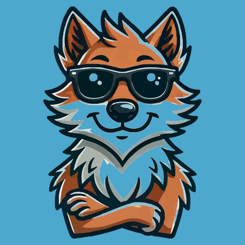 Wolf Sunglasses Comic