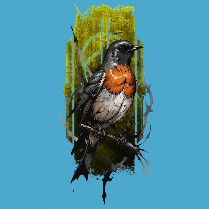 Merle d’Europe (Erithacus rubecula)