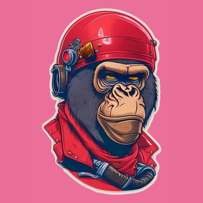 Gorilla biker monkey