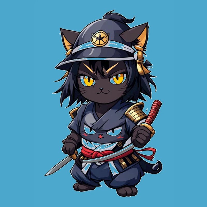 Ninja Katze - Samurai Kätzchen