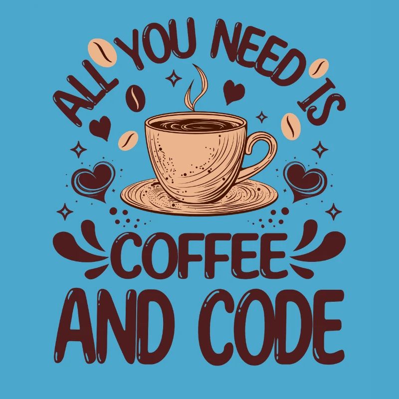 Alles, was Sie brauchen, ist Kaffee und Code Lustiger Programmierer