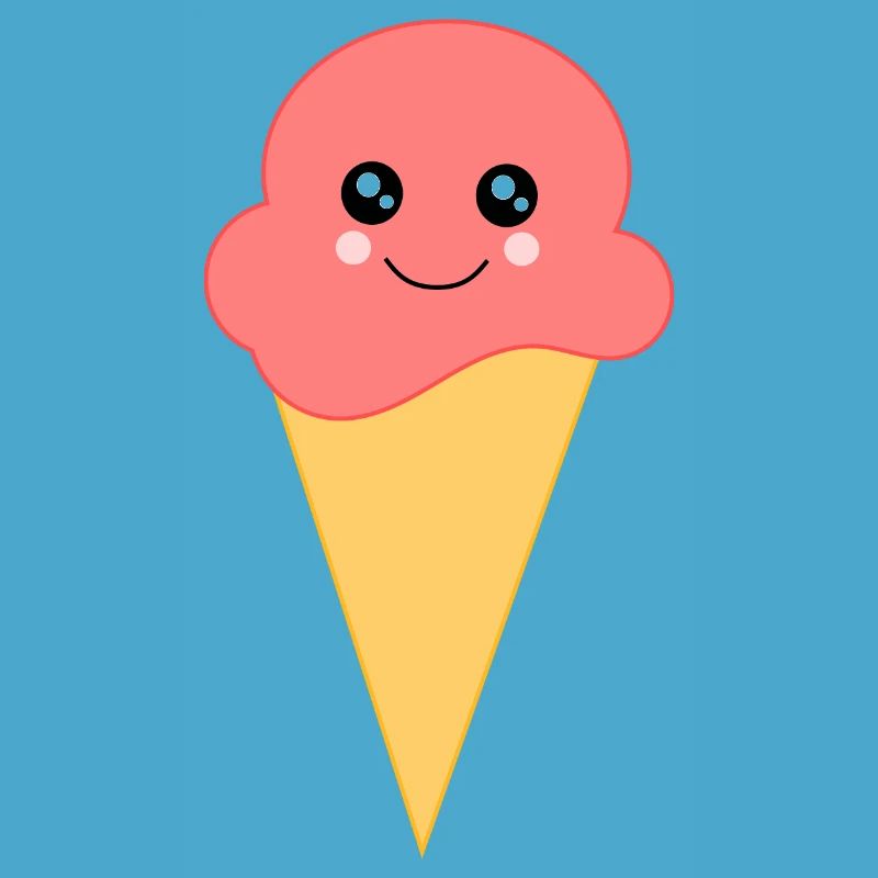 Eis Eiscreme Erdbeereis