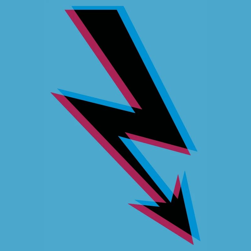 3d electric lightning electricity energy strong current eighty