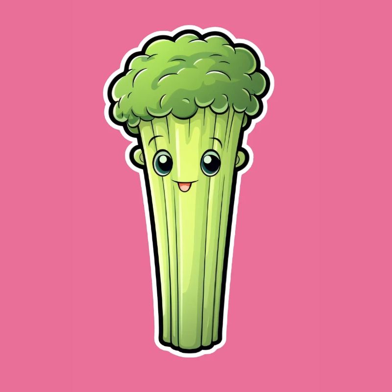 Staudensellerie oder Stangensellerie Kawaii