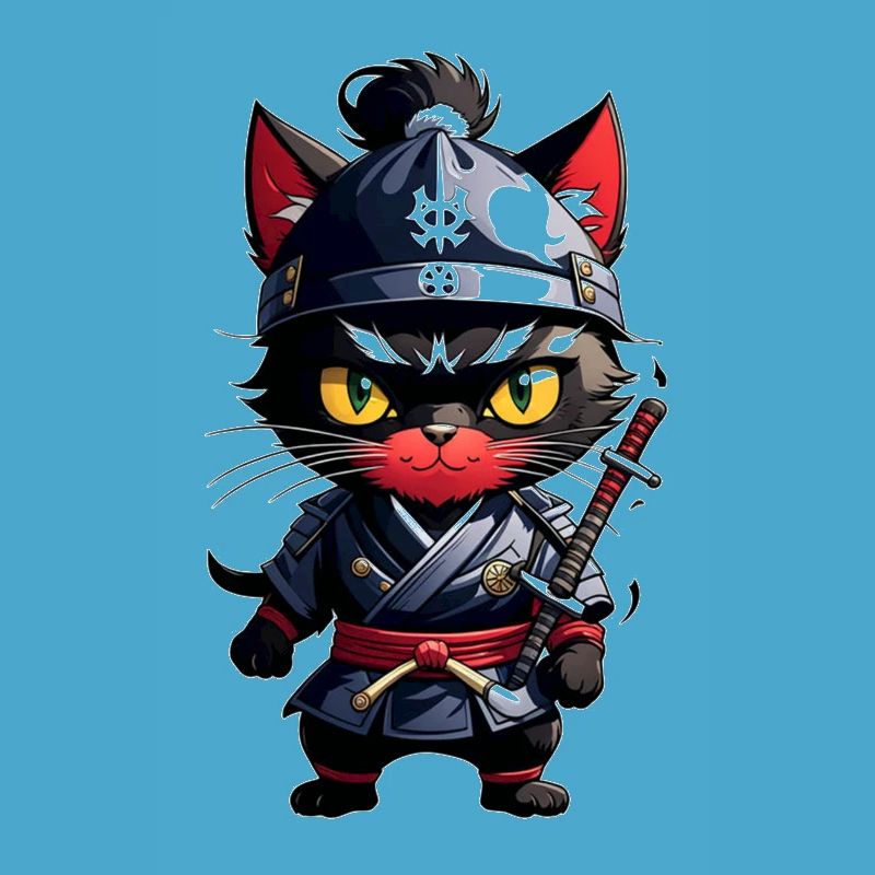 Ninja Katze - Samurai Kätzchen
