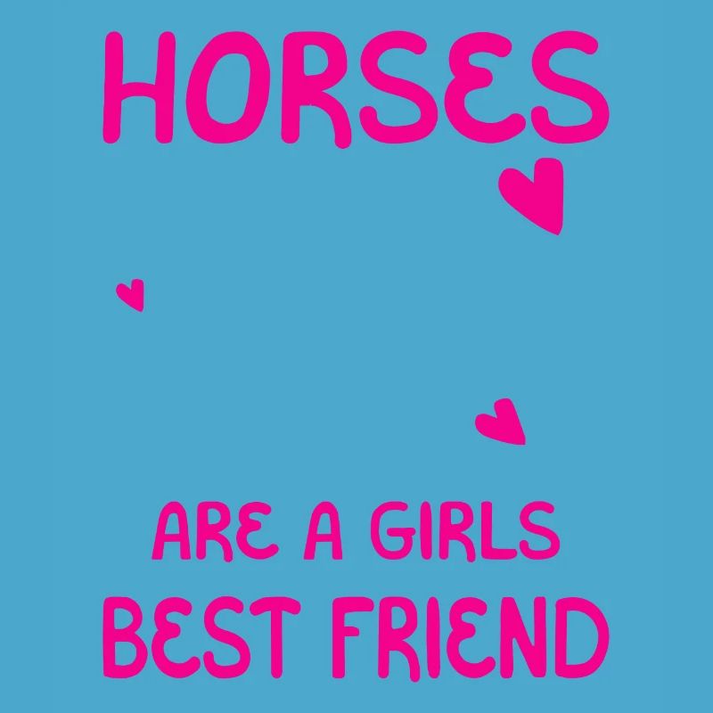 Pferde sind ein Mädchen bester Freund