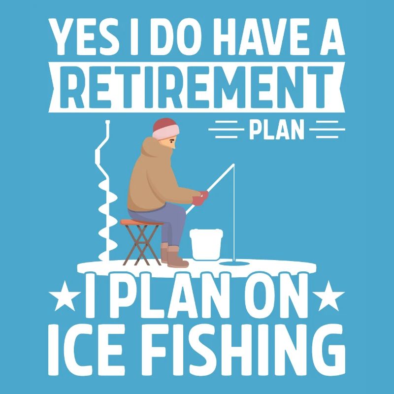 Pensionsplan Ich plane das Eisfischen