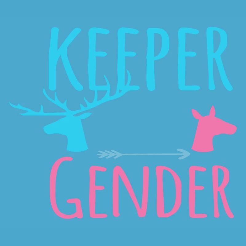 Keeper des Geschlechtsbocks oder Doe in Blau und P