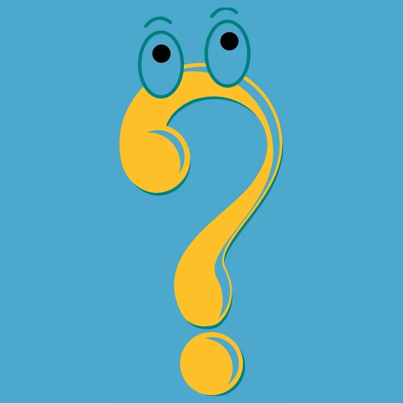 Question mark idée cadeau icône de caractère Comic