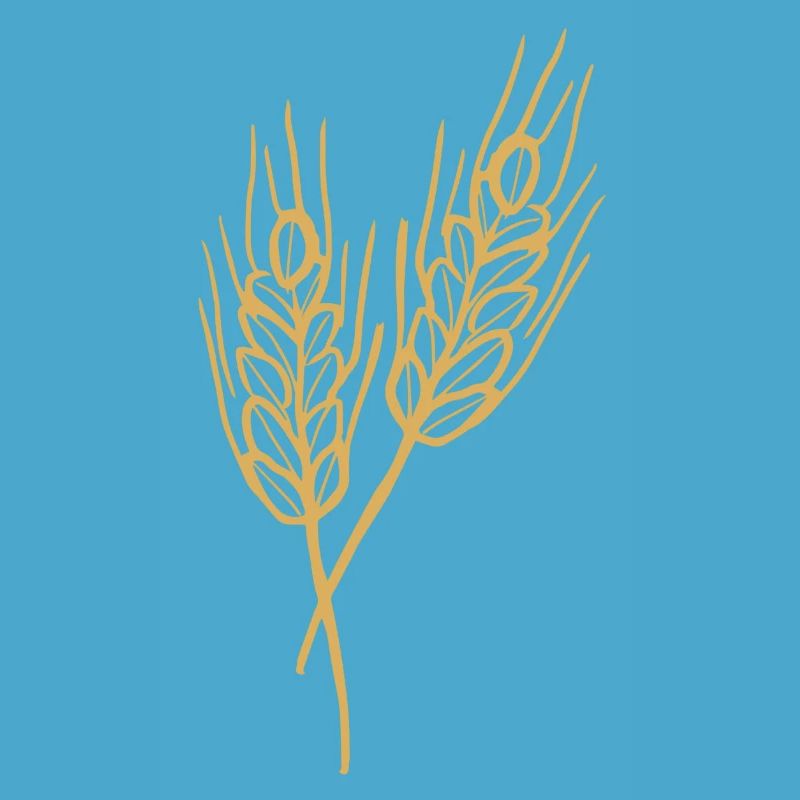 Wheat Illustration Bread Baker Gift Idea