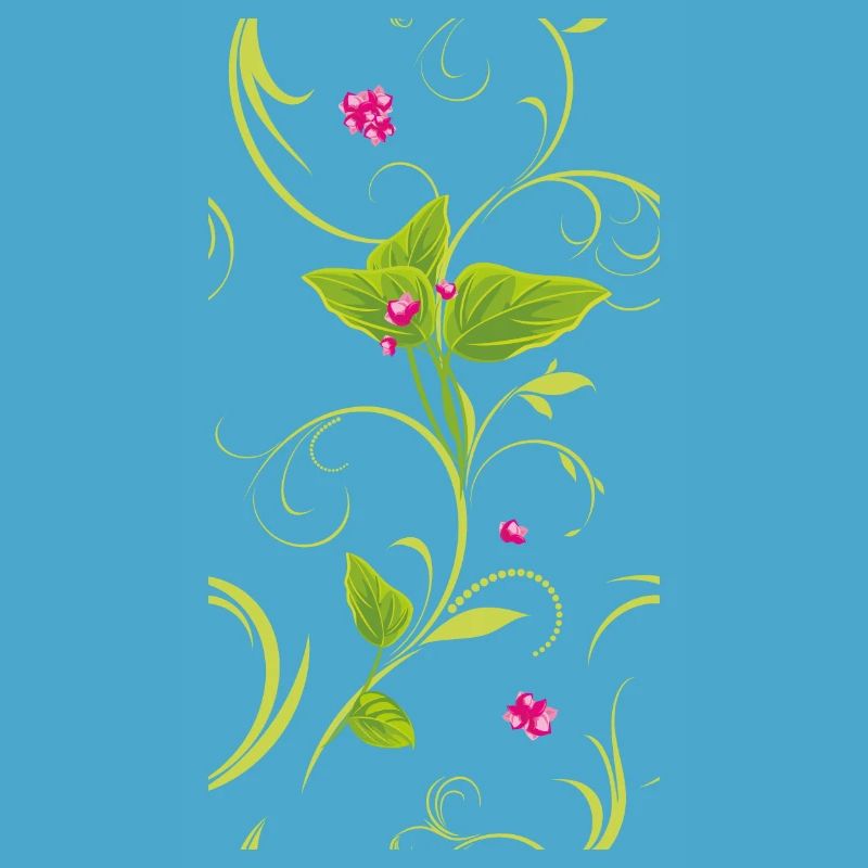 Branche avec des fleurs roses