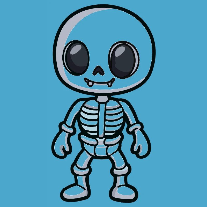 Skeleton Halloween Comic