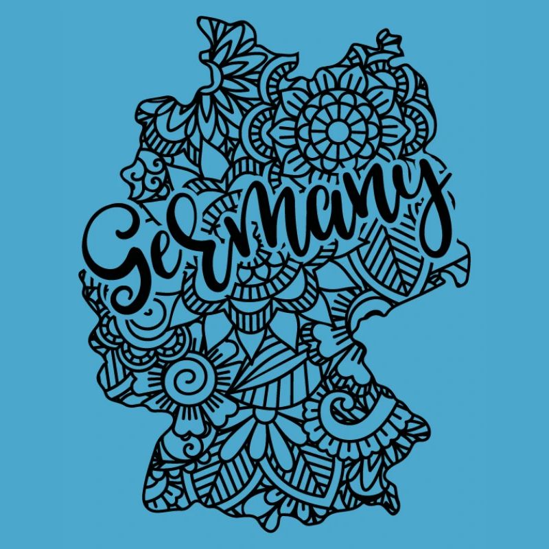 Allemagne Mandala Map Art