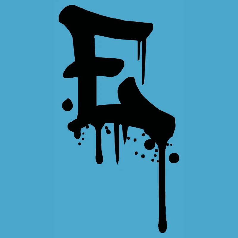 Graffiti E tombe jet de sang Farbklex