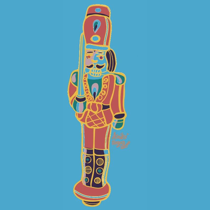 Bunter Nussknacker Deco Design