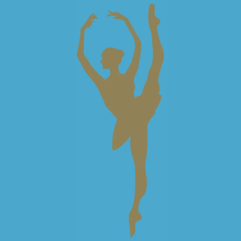 Minimalist Ballet Dancer Silhouette