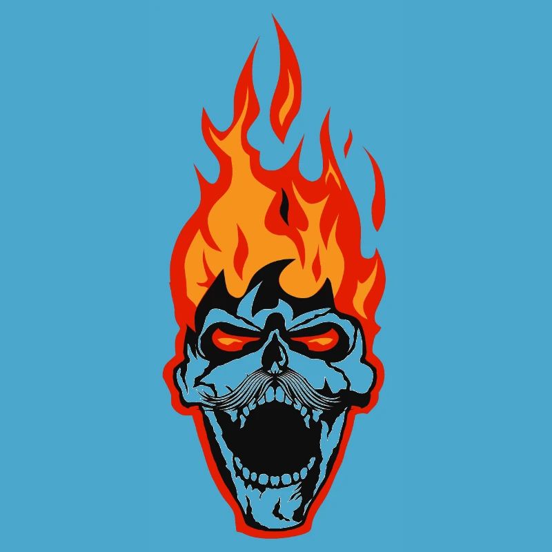 skull skull flame fire skull flame flame