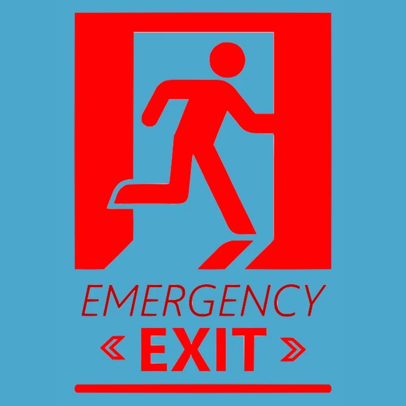 Emergency EXIT Basic Red