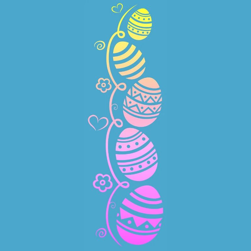 Colorful Easter eggs for Easter