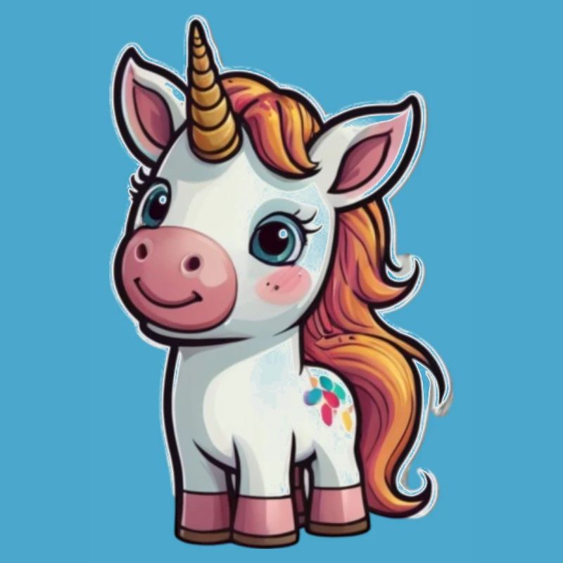 Licorne de dessin animé