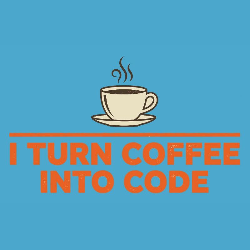 I Turn Coffee Into Code – Programmer Retro