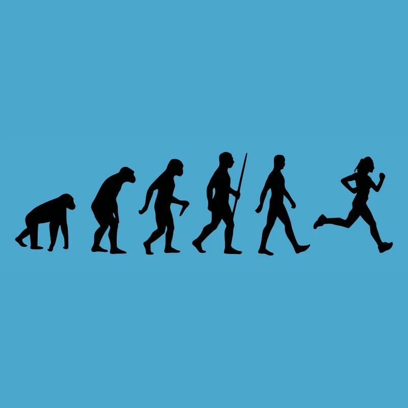 Evolution Human Monkey Jogging Jogger Running Sport