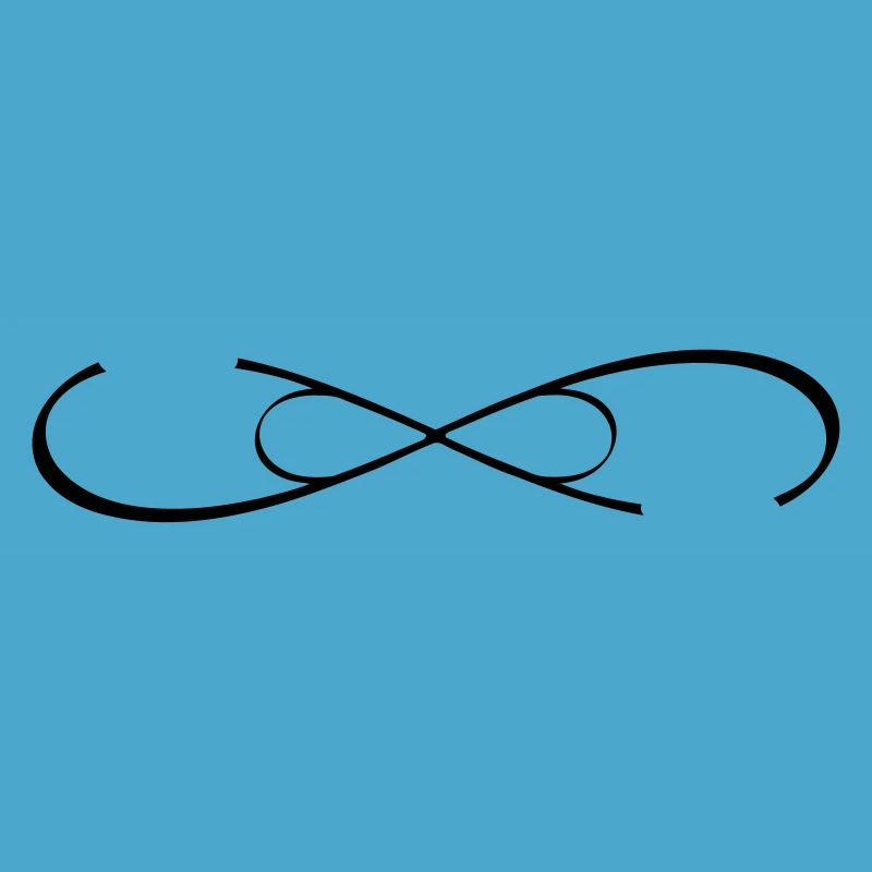 personalized double infinity icon with name