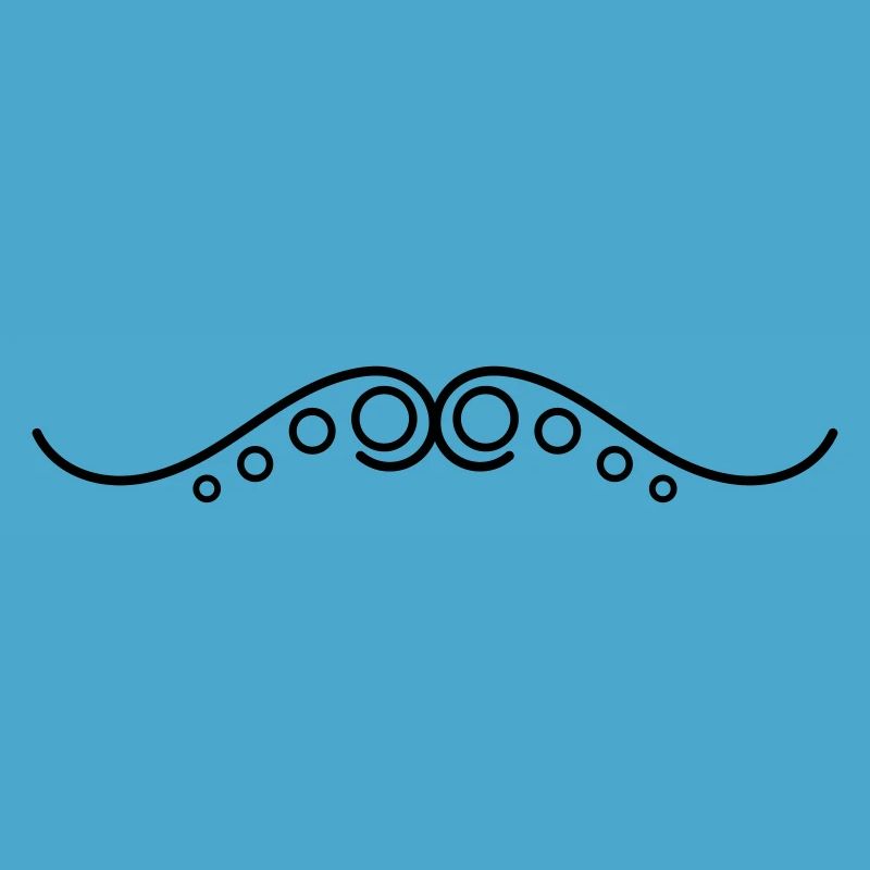 Frills Line Points Wavy Line Decorative