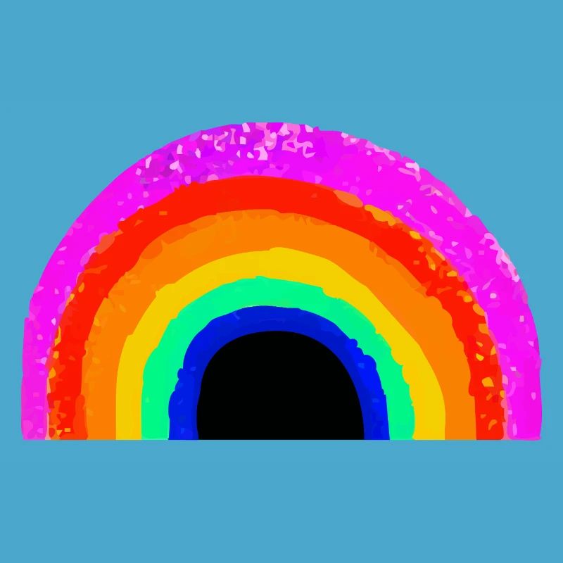 Lebendiger Regenbogenbogen