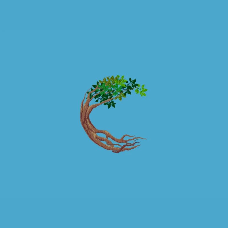 Round Tree Circular World Tree