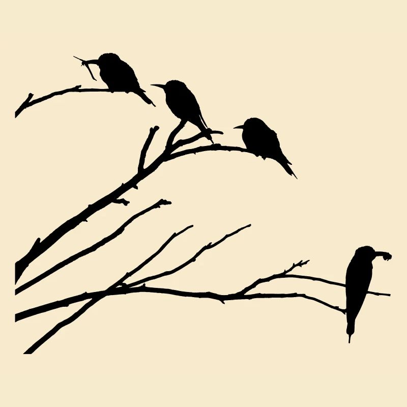 Oiseaux sur la branche