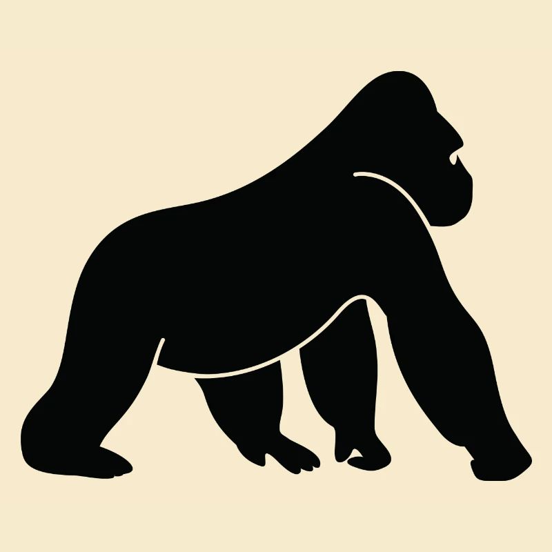 A wild gorilla