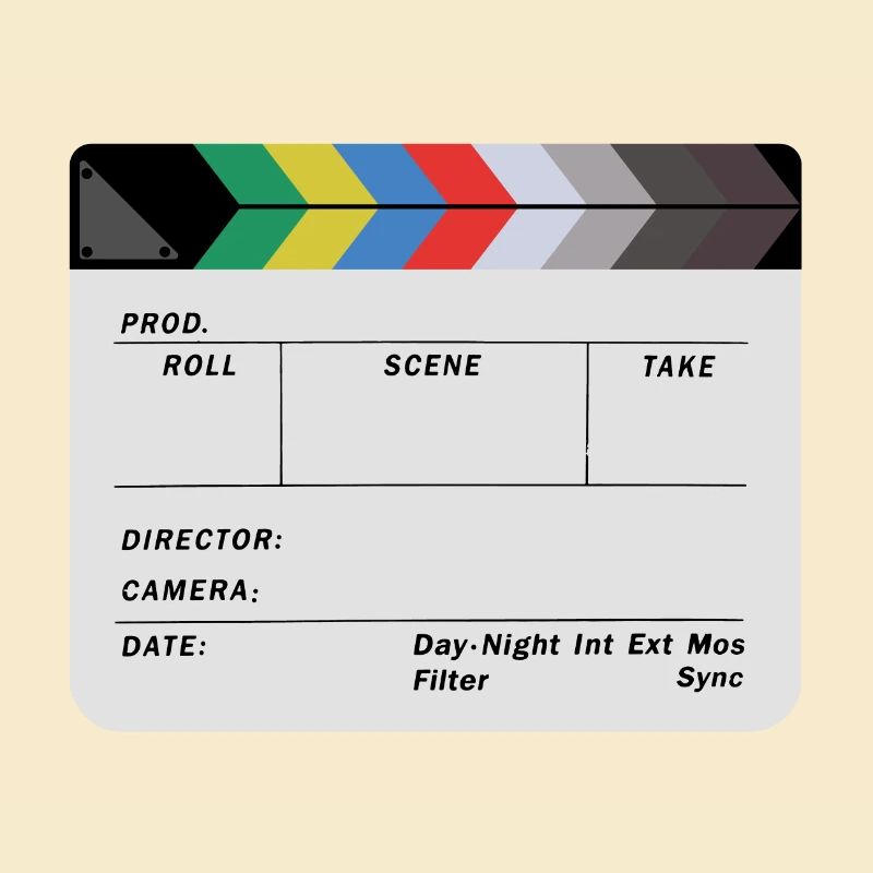 Clapperboard design blank