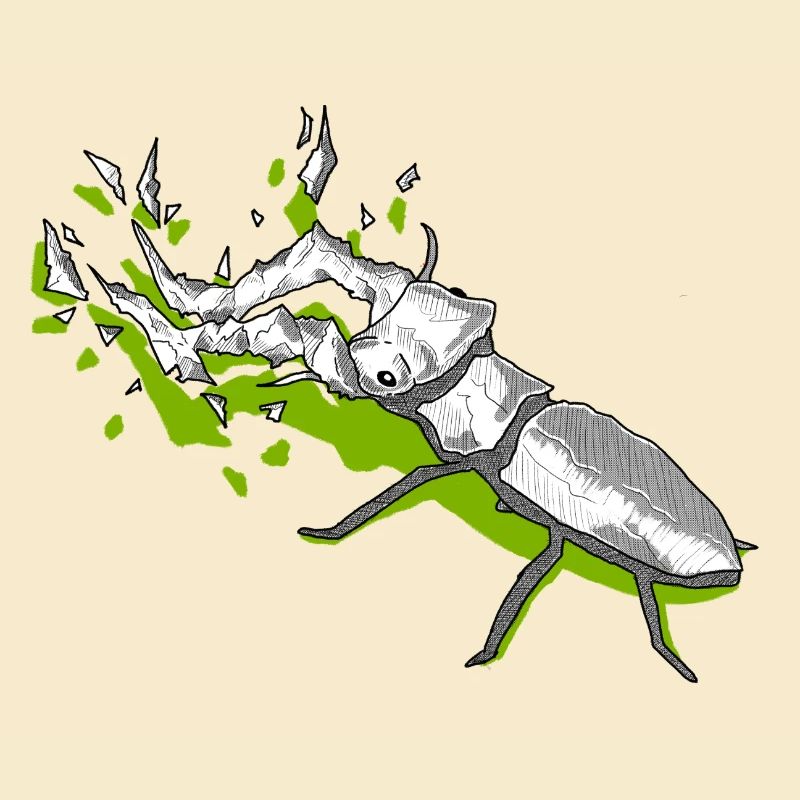 cerf-volant vert