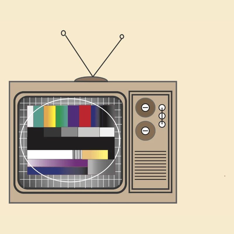 Retro TV Testbild Muster
