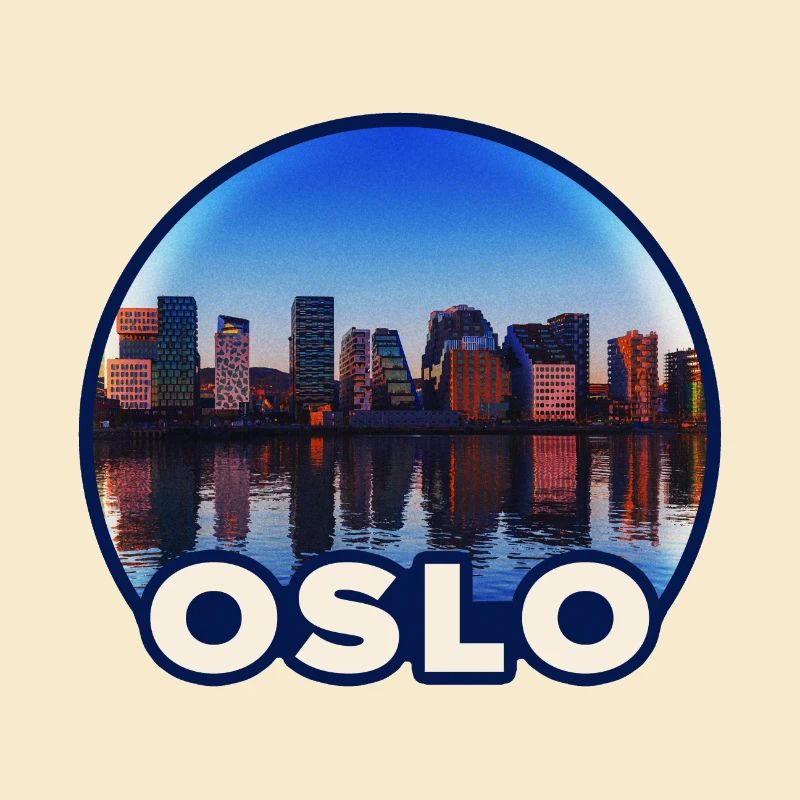 Oslo Skyline Reflektion