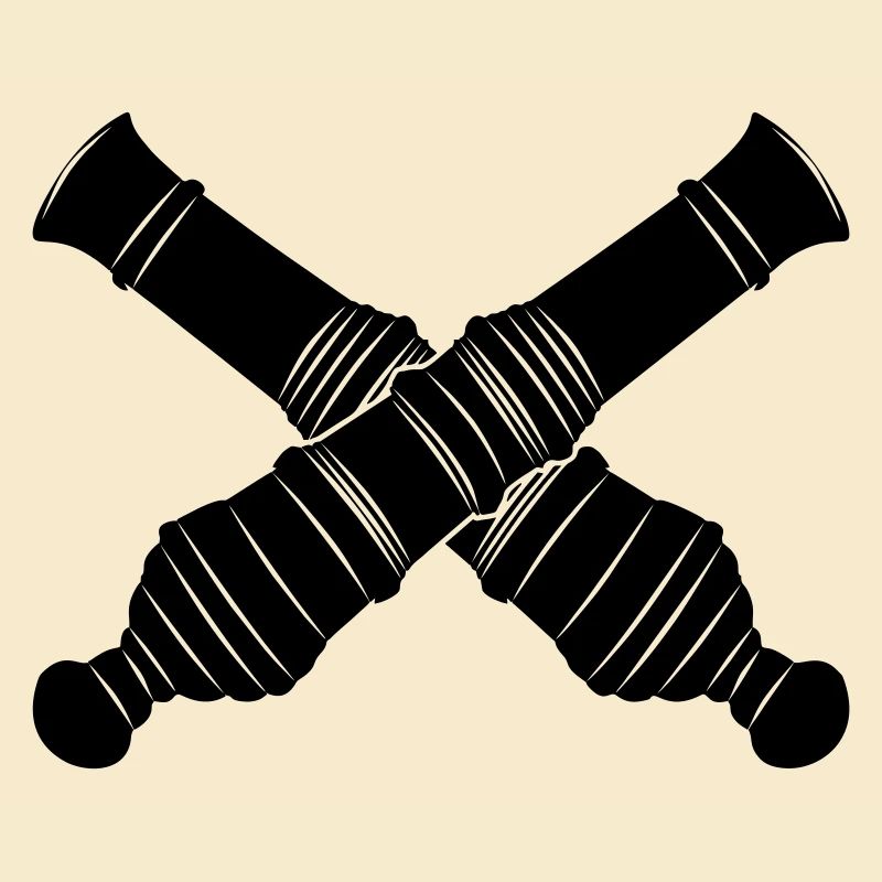 Deux canons croisés