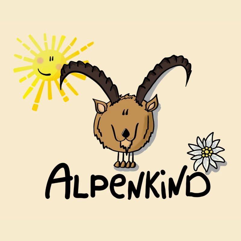 Alpenkind Steinbock