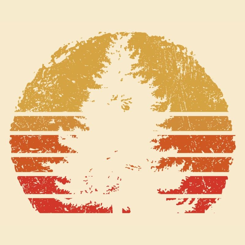 Sunset Pine Silhouette