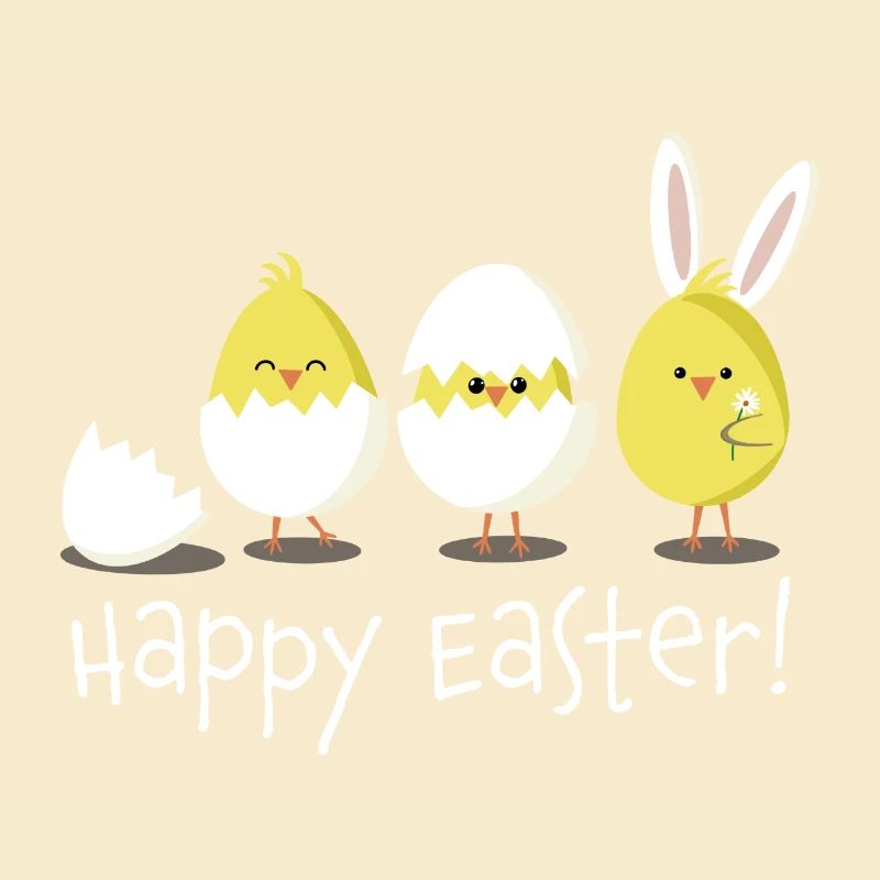 Happy Easter Chick Egg Easter Egg
