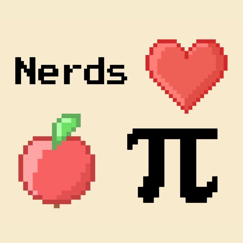 nerds love apple pi pie sprüche math s pixel
