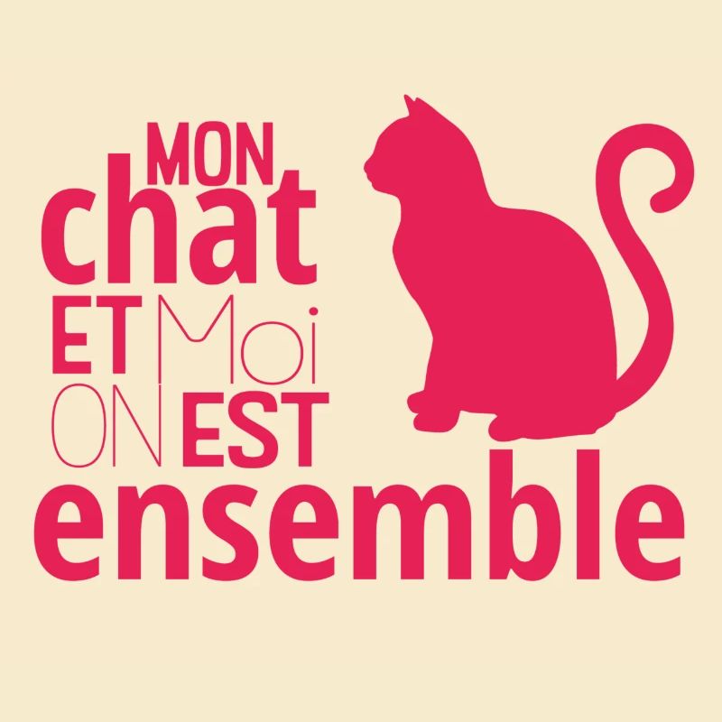 Mon chat et moi, on est ensemble !