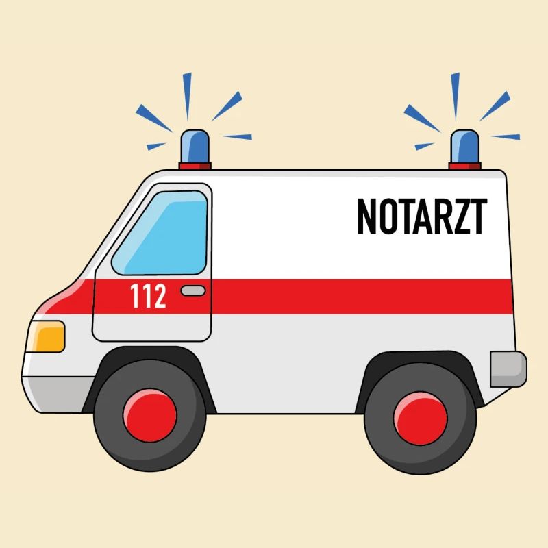 Notarzt Auto mit Blaulicht