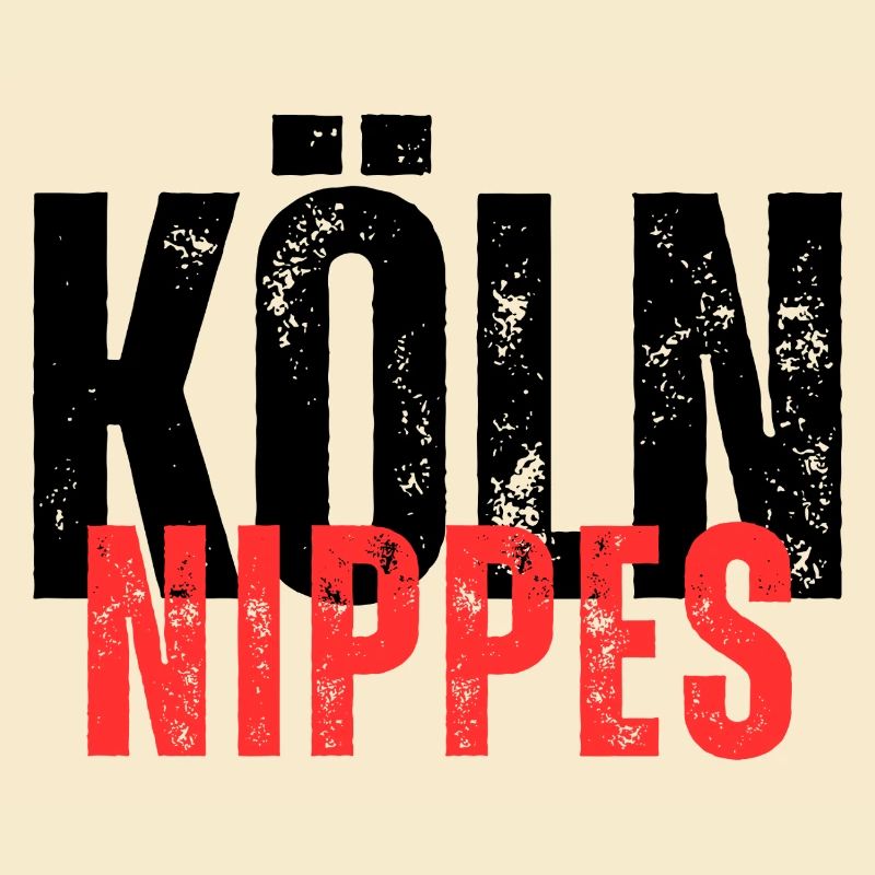 Cologne Knick-knacks black and red lettering